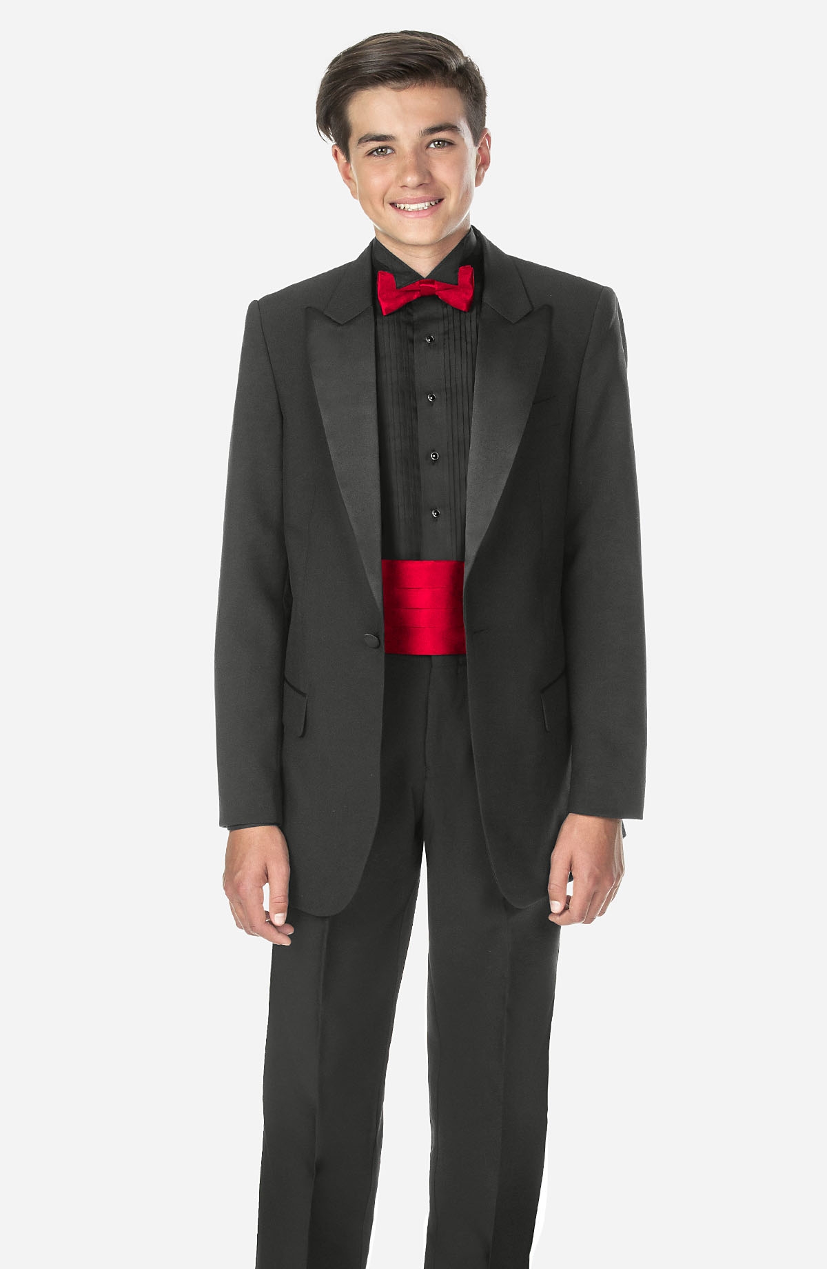 $106 5-PC Tuxedo Package Wing Collar Shirt