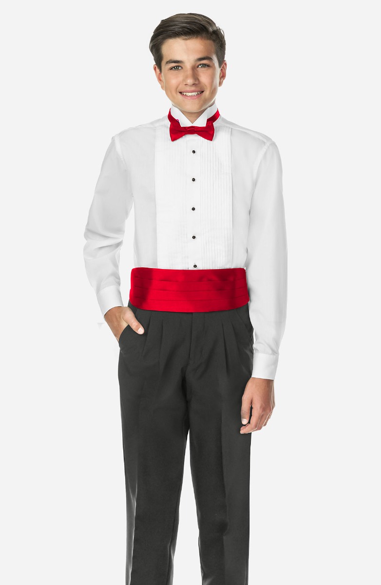 Tuxedo hotsell shirt red