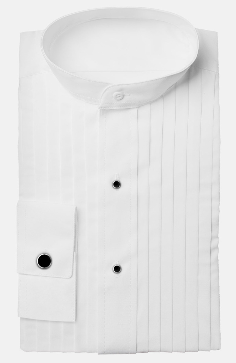 Style 2186 - Unisex Mandarin Collar Tuxedo Shirt | Formal Fashions