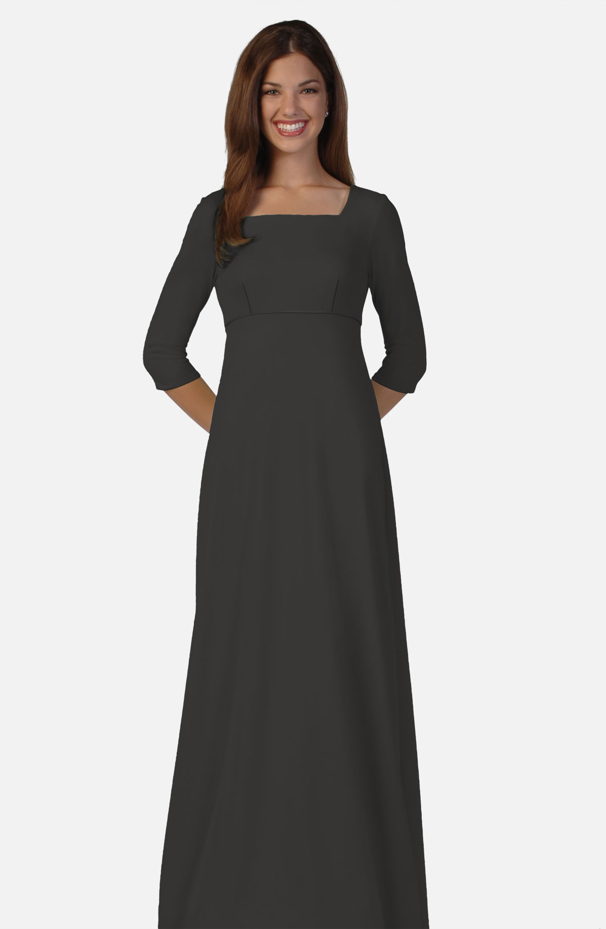 Long black 2024 choir dress