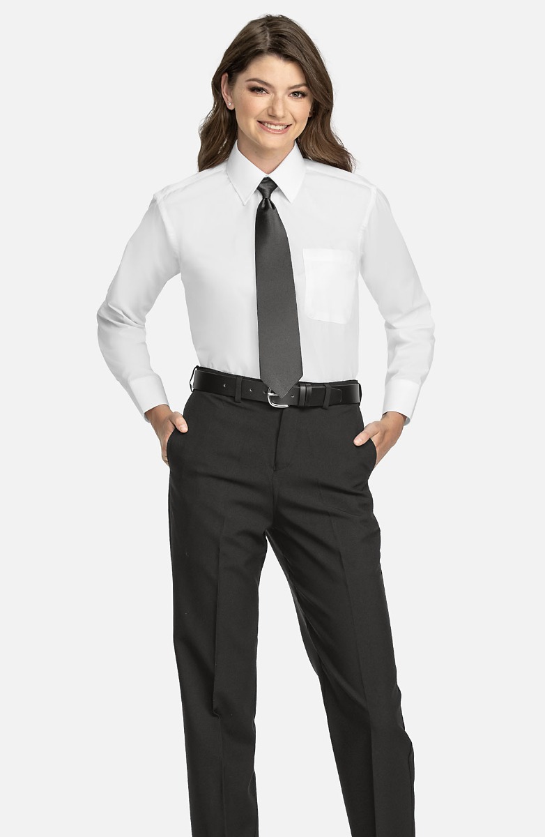 $38 Ladies Complete Outfit with Dress Pant / White Polo Shirt