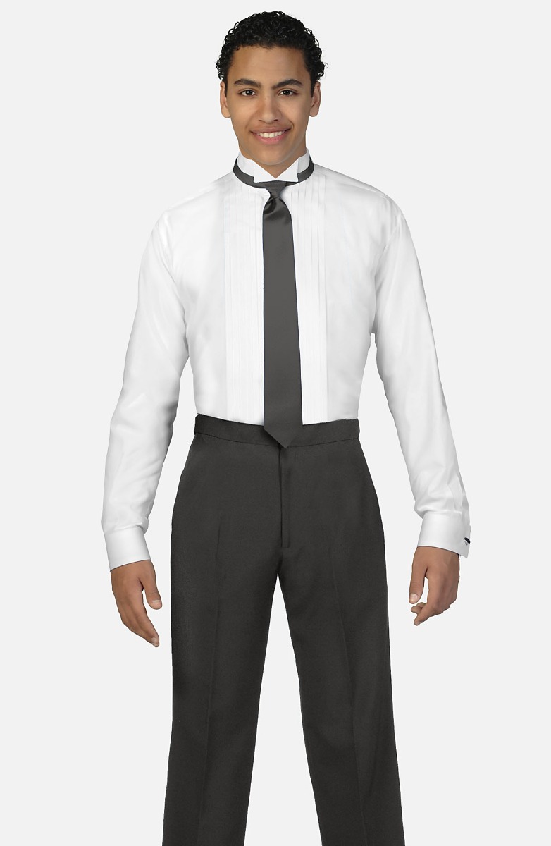 Wing collar shirt cheap with tie