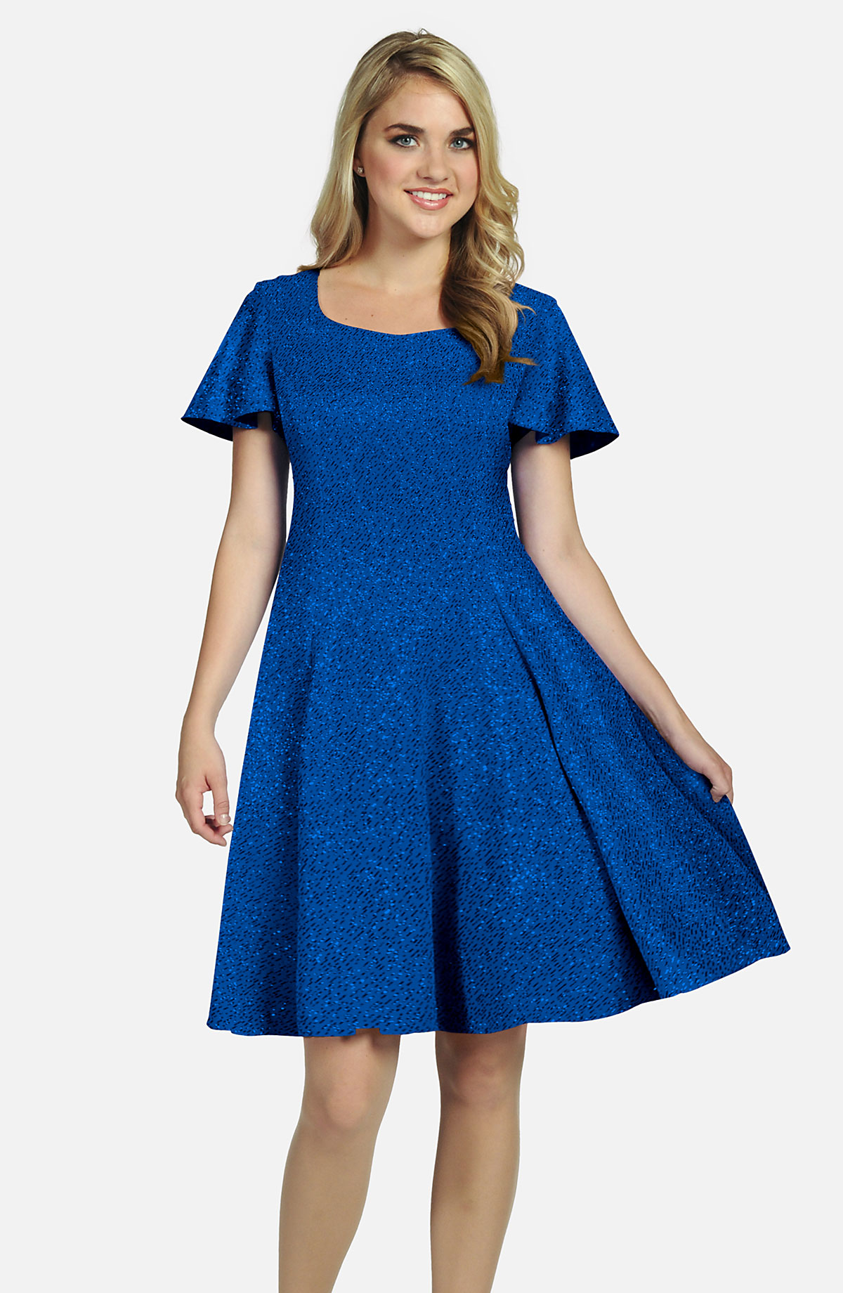 Formal swing 2024 dress with sleeves