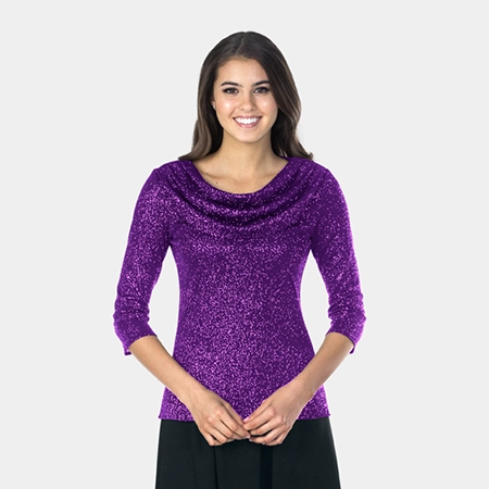 Glitter Knit Blouses 